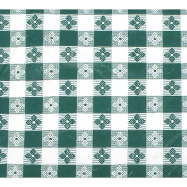 Winco TBCO-90G Table Cloth, 52"L X 90"W, Rectangular, Pvc Material With Cotton Lining