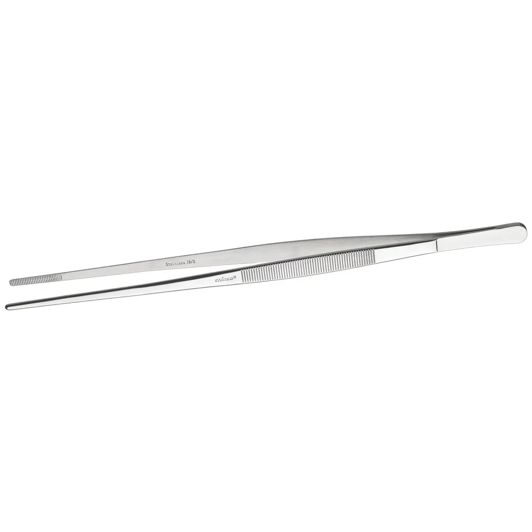 Winco TTG-10S Tweezer Tongs, 10", Straight, Dishwasher Safe