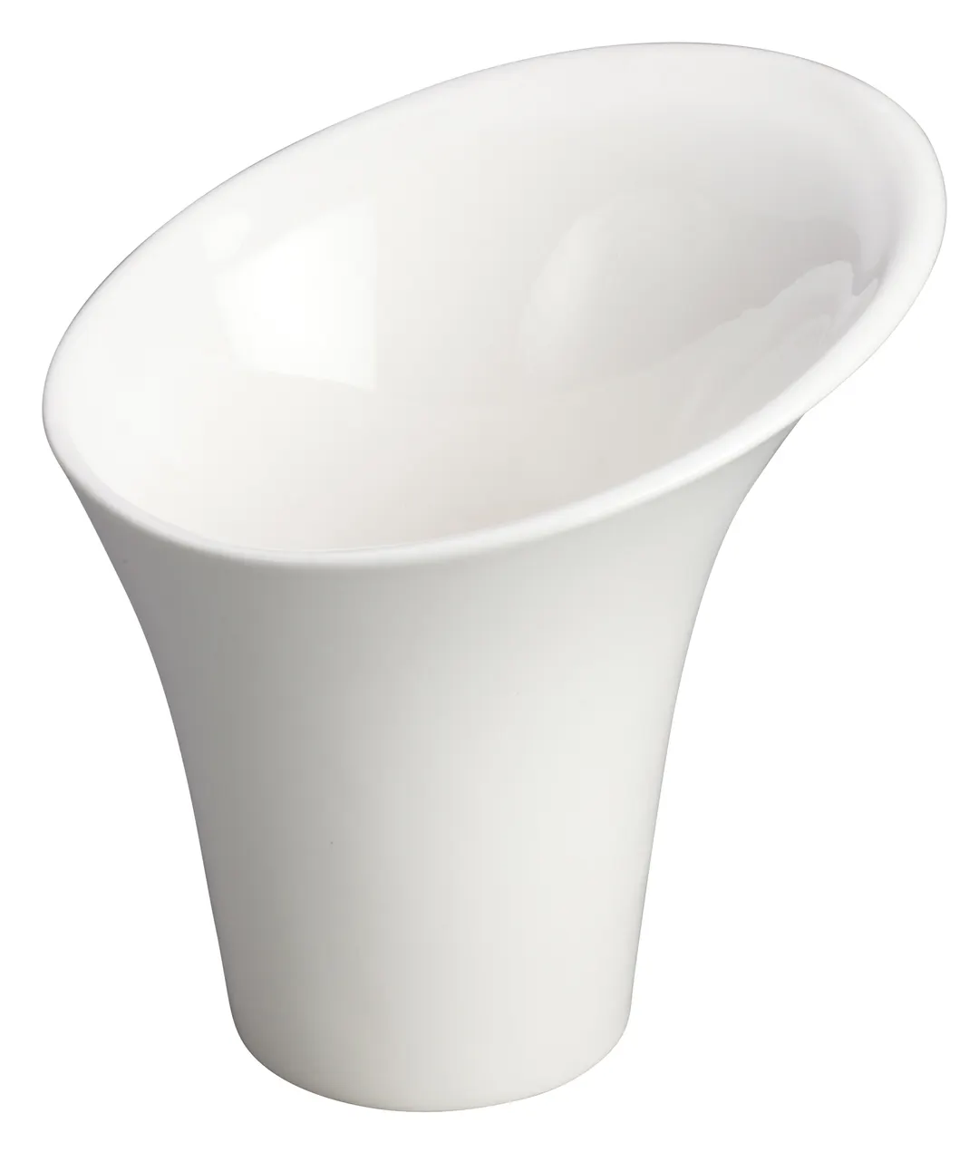 Winco WDP003-205 Snack Cup, 8 oz, 5" Dia x 5" H, Porcelain, White Ardesia™ Dishwasher Safe - 24/Case