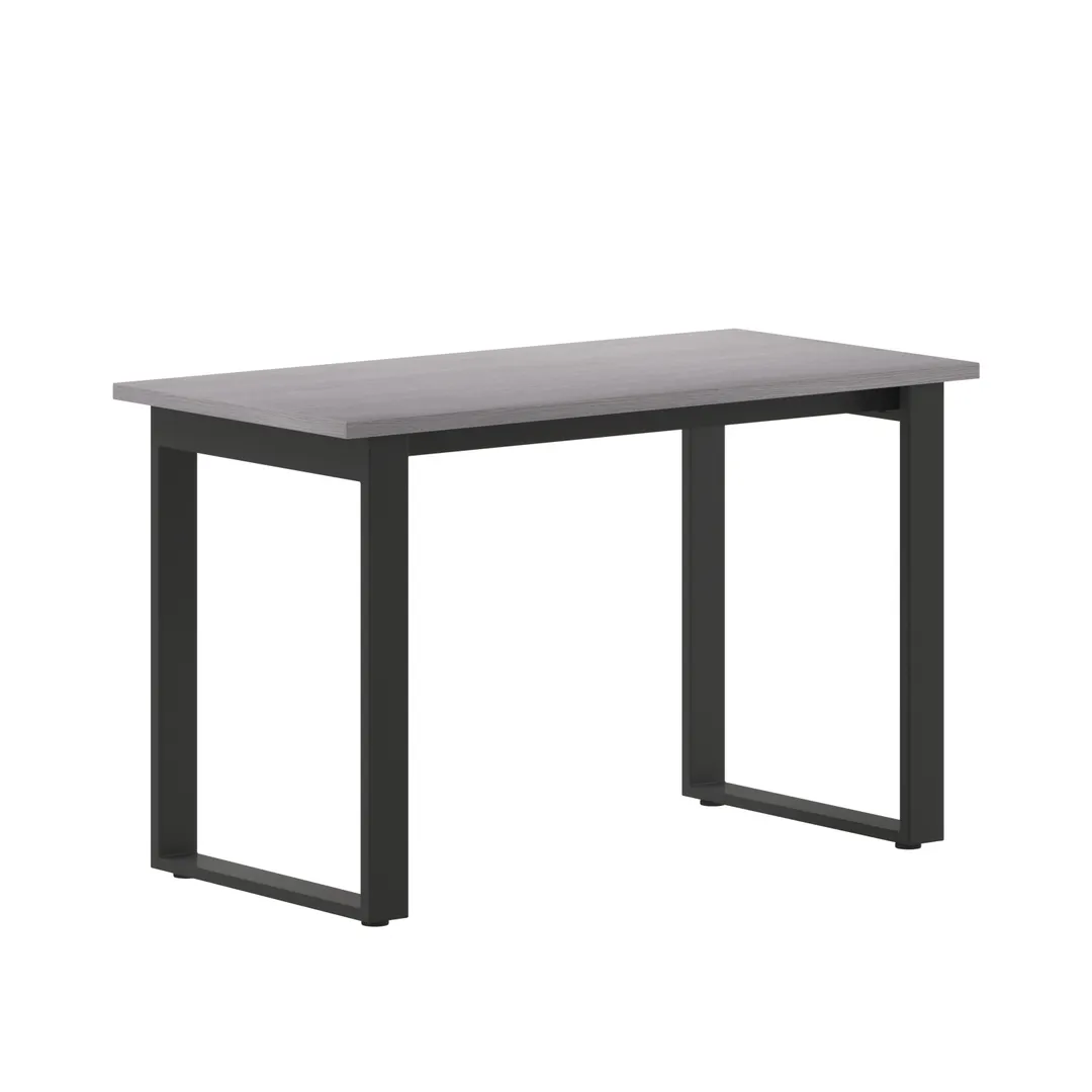 Flash Furniture MT-M4824-LTGRY-UBF-GG Redmond Conference Table, 48"W x 24"D, Gray Oak Finish, Rectangular, 1" Thick Top, Powder Coated Steel U-Frame Base