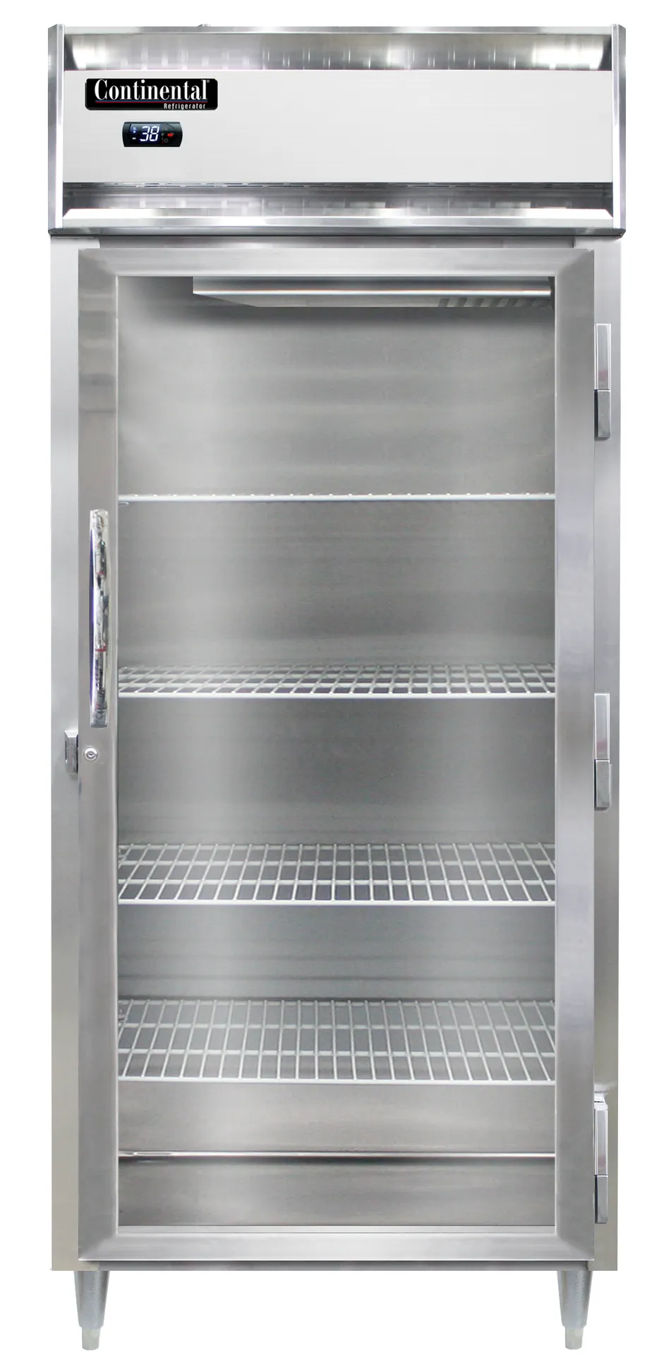 Continental Refrigerator D1RXNSSPT-GD-SD 36" 1-Section Pass-Thru Refrigerator, 32 cu. ft., Top Mounted
