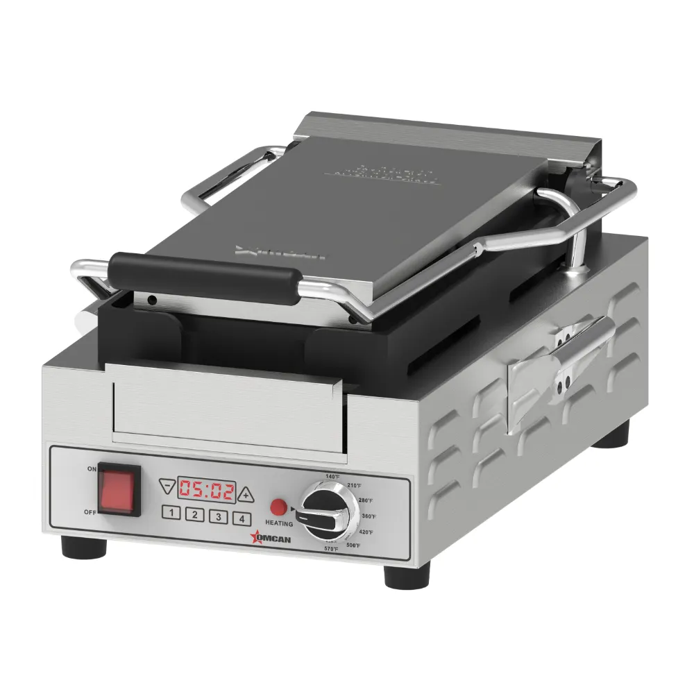 Omcan USA 48587 (Ce-Cn-10370H) Panini Grill, Single, Slim