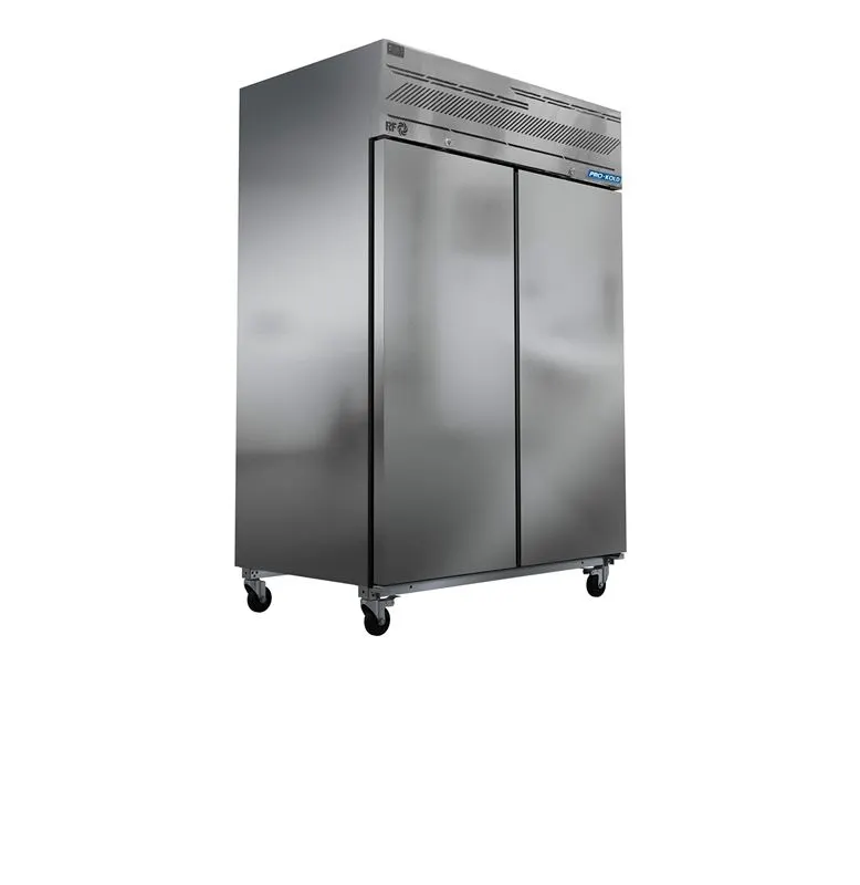 Pro-Kold SSC-45-2S 54.4" 2-Solid Door Reach-In Refrigerator, 46.3 cu. ft., Stainless Steel, Bottom Mounted