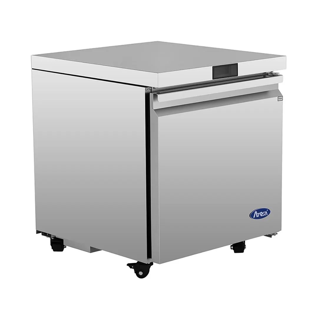 Atosa USA AUF27SD 27" One Solid Door Undercounter Freezer, Stainless Steel, 6.4 cu. ft.