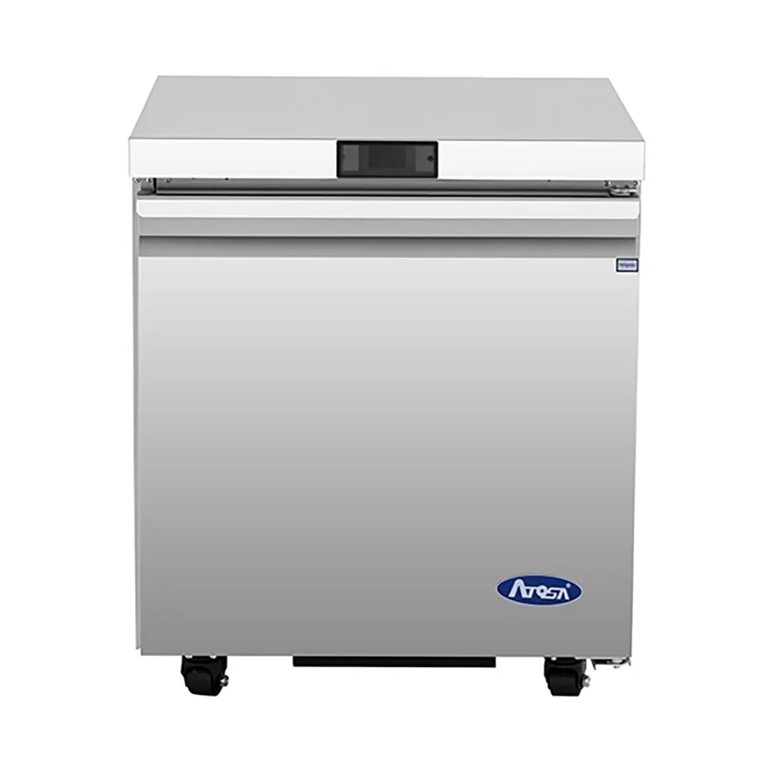 Atosa USA AUF27SD 27" One Solid Door Undercounter Freezer, Stainless Steel, 6.4 cu. ft.