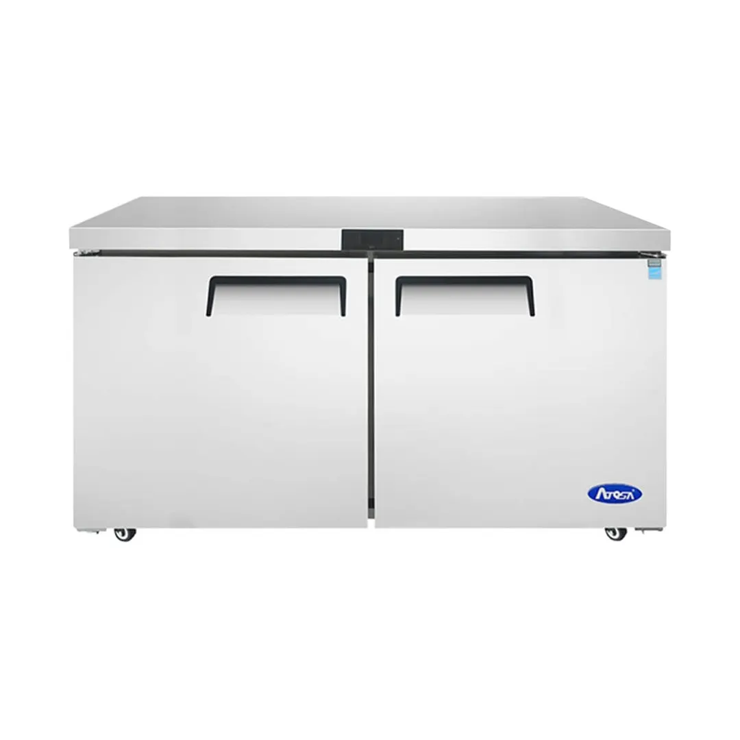 Atosa USA MGF8407GR 60" 2-Section Undercounter Freezer w/ 2 Doors, 17.2 cu. ft.
