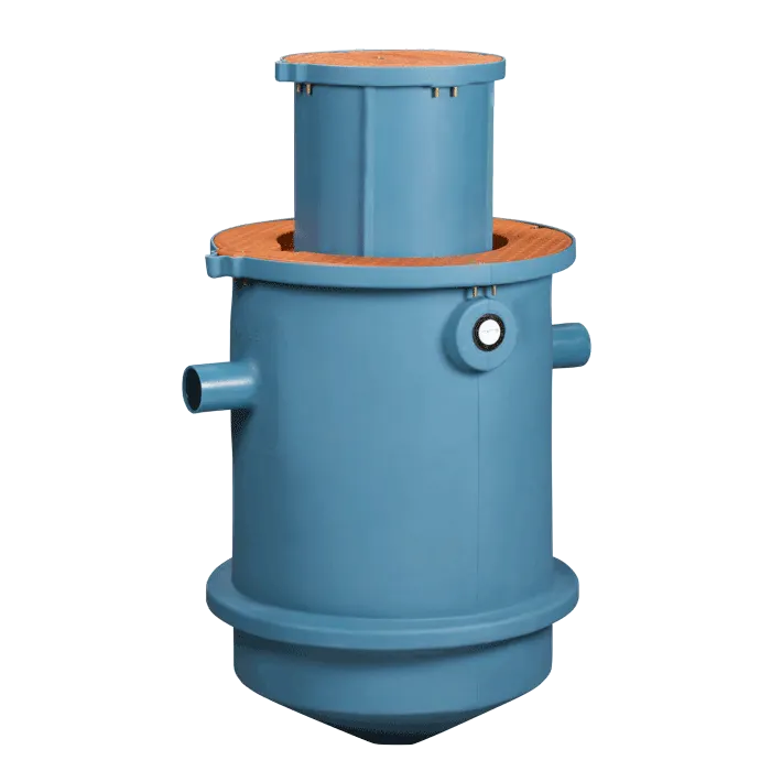 Thermaco TZ-525-ECA Trapzilla Grease Interceptor w/ 18" Extension Collar, 4" Inlet/Outlet - 50 GPM