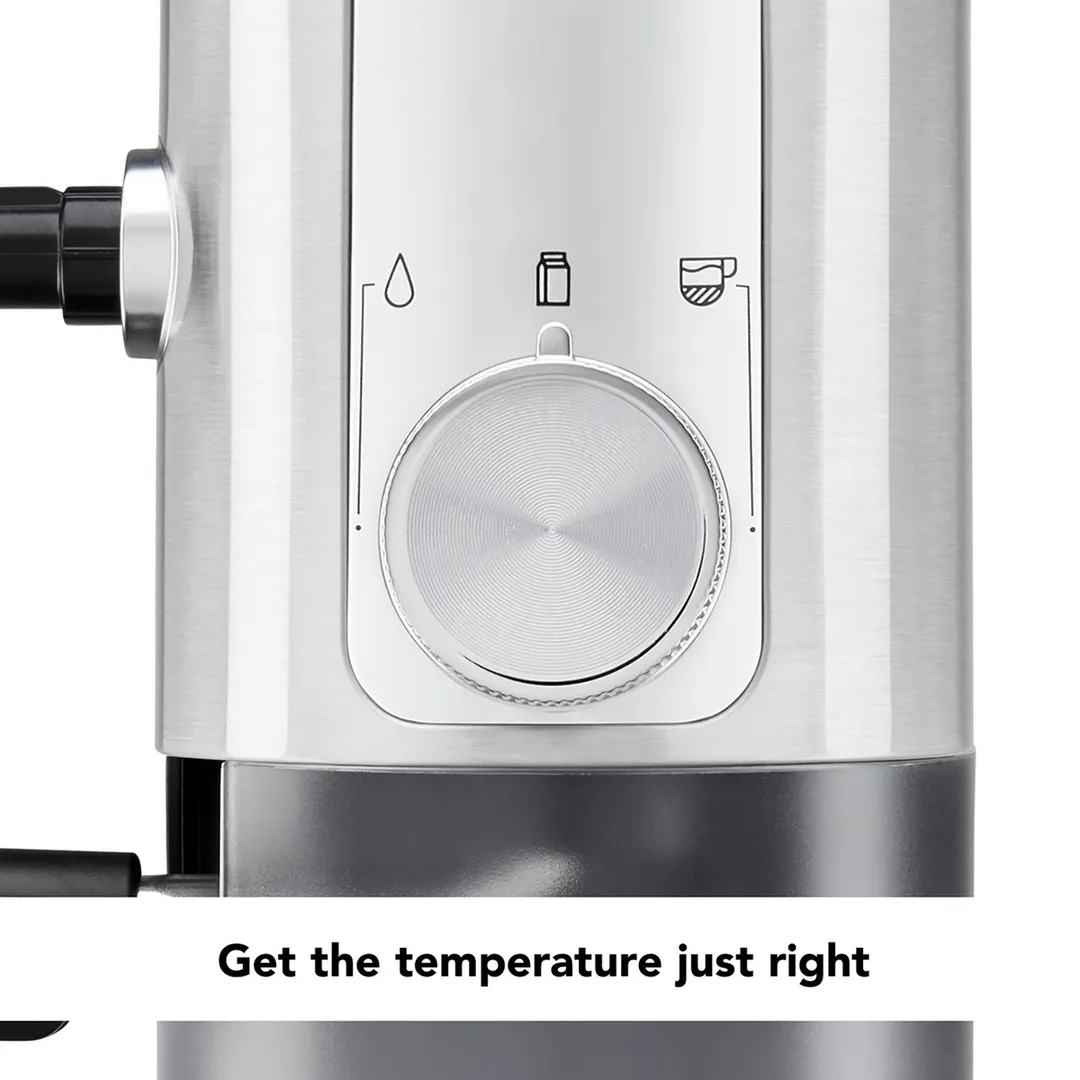 KitchenAid KES6504SX Espresso Cappuccino Machine w/ 1-Group,Semi-Automatic/47 oz. Water Tank-S.Steel