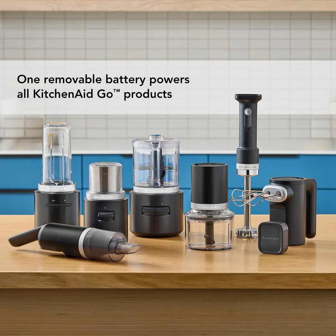 KitchenAid KHBRV05BM Go™ Cordless Hand Blender with Accessories, (Battery Sold Separately)