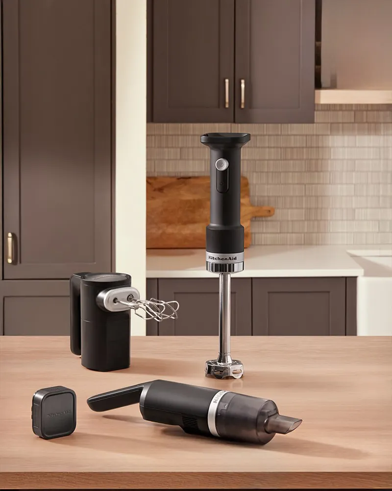 KitchenAid KKVR121BM Experience Freedom In the Kitchen with the Kitchenaid Go™ Cordless Vacuum. Powered By a 12V Max Rechargeable Battery
