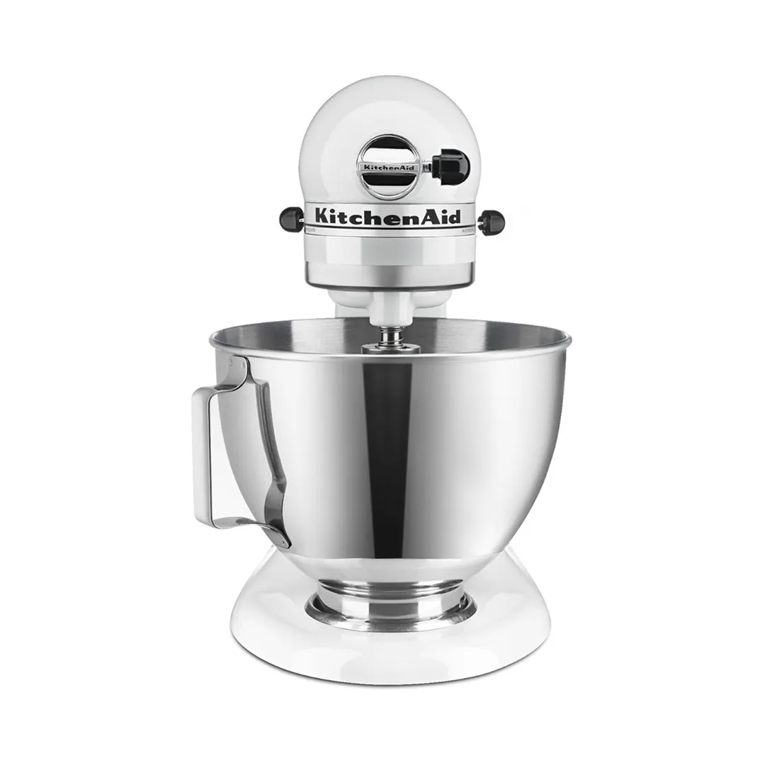 KitchenAid KSM85PBWH 4.5-qt Tilt-Head Stand Mixer, 10-Speed, White