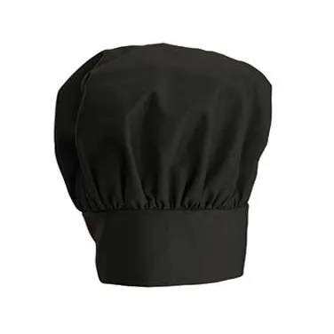 Winco CH-13BK Chef Hat, 13"H, Adjustable Velcro Closure, One Size Fits Most, black