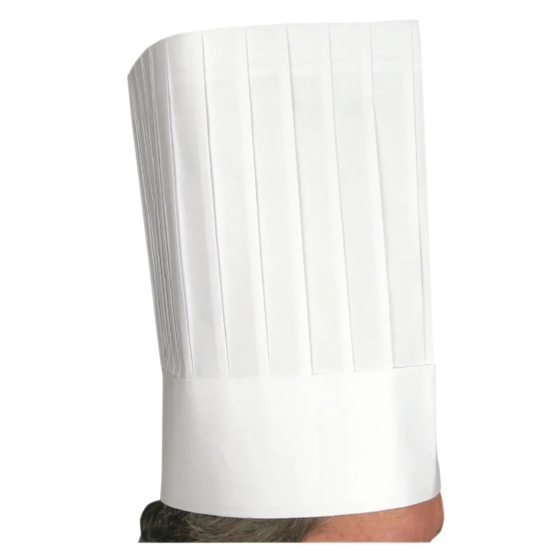 Winco DCH-12 Disposable Chef'S Hat, 12", Signature Chef - 10/Bag