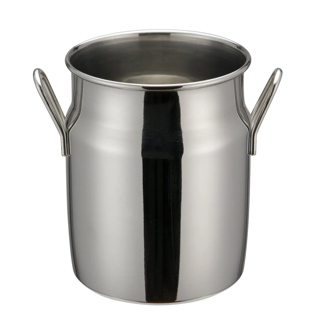 Winco DDSD-103S Mini Milk Can, 14 Oz., 3-1/8" Dia. X 4"H, With Handles
