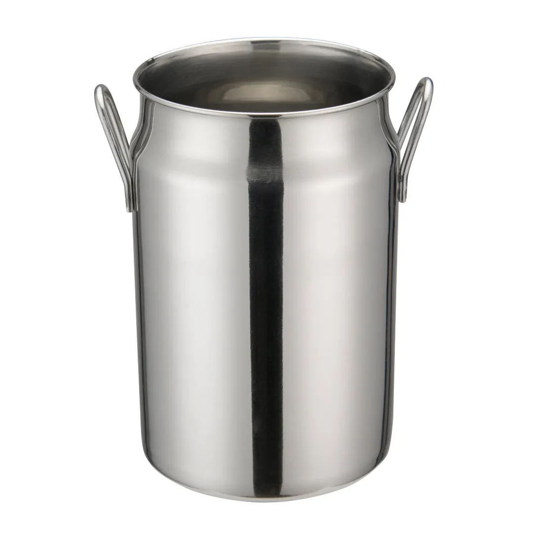 Winco DDSD-104S Mini Milk Can, 20 Oz., 3-1/8" Dia. X 5"H, With Handles