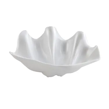 Winco PSBW-1W Shell Bowl, 20 Oz., Abs Plastic, Pearl