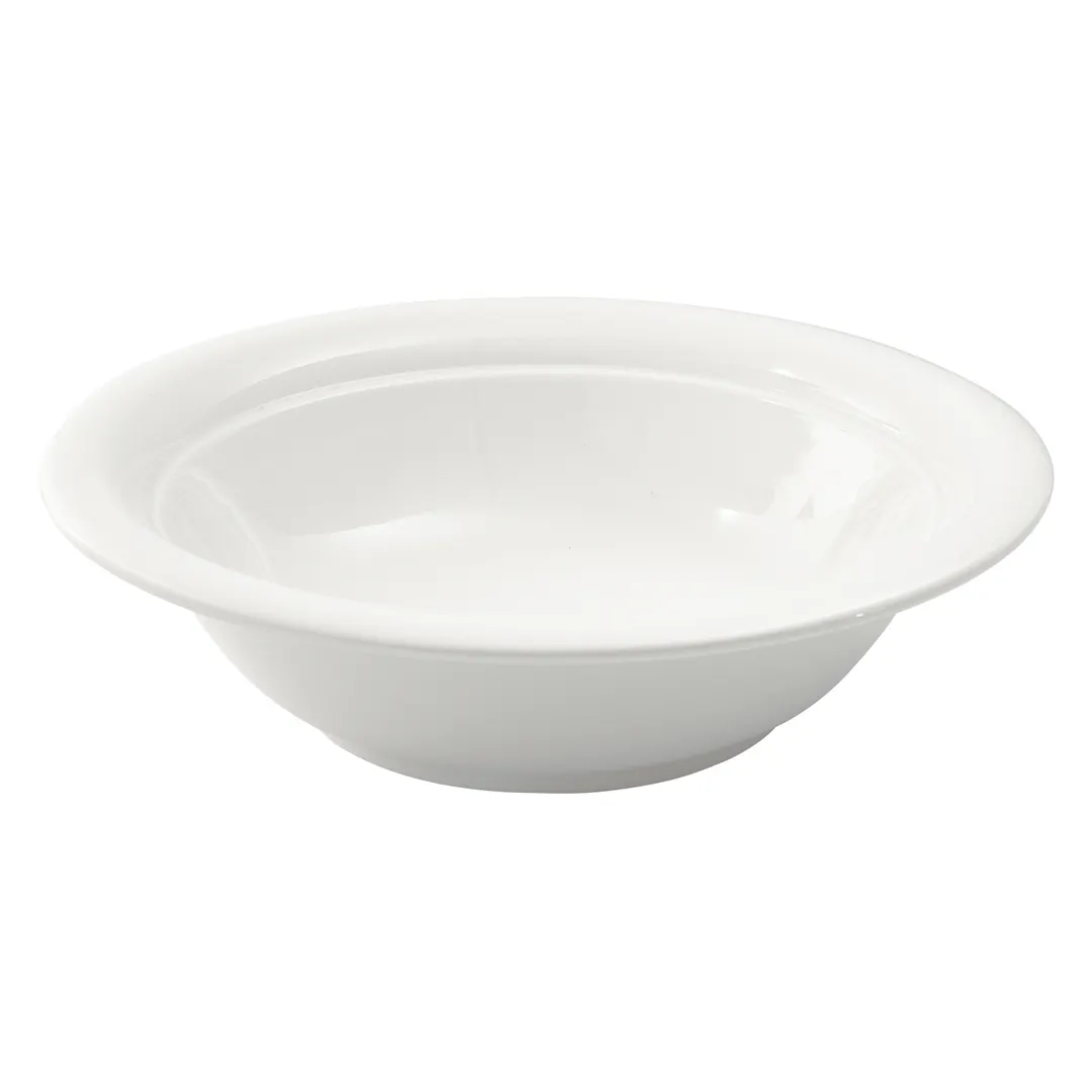 Winco SSB-78 Specialty Salad Bowl, 78 oz, 11½" Diameter x 3" Height, Round White Porcelain - 1 Dozen
