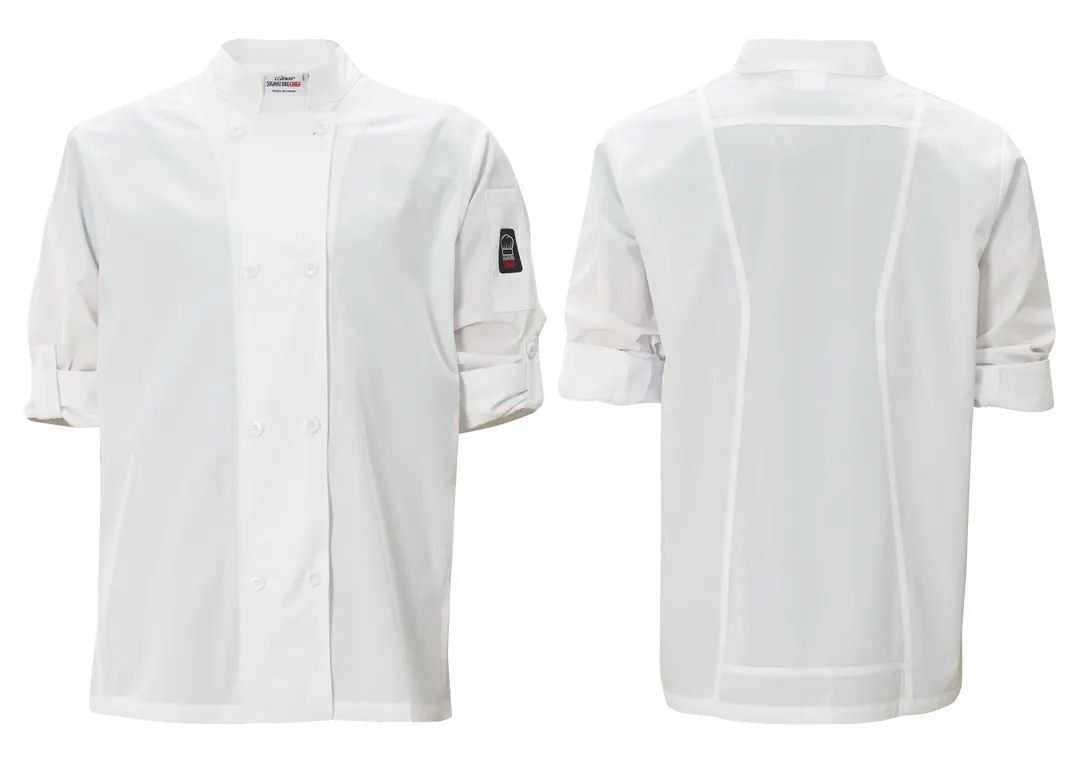 Winco UNF-12WS Signature Chef Jacket, Tapered Fit, white, S