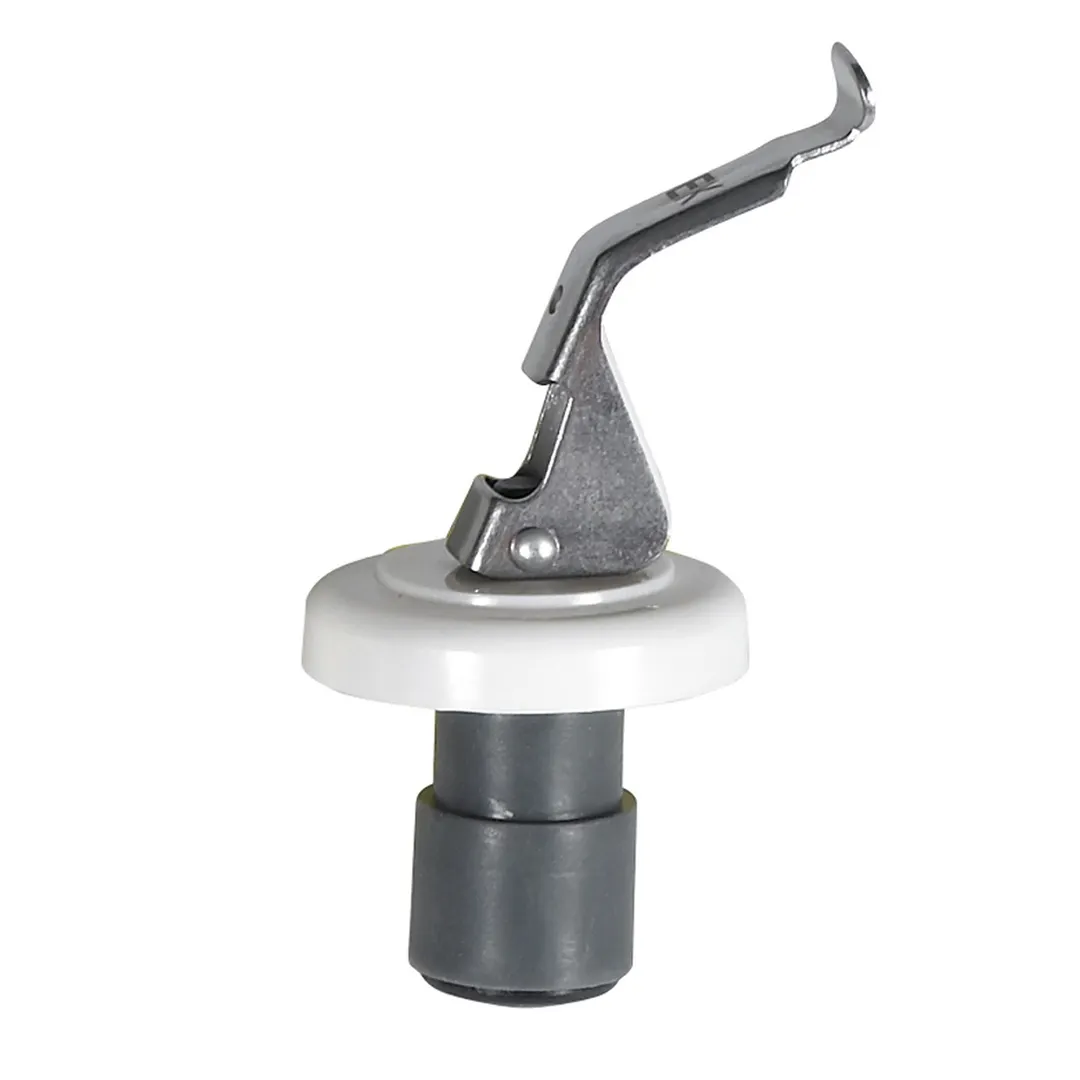 Winco WBS-W Wine Bottle Stopper, Thermoplastic Cork, Stainless Steel Clip, White Collar - 1 Dozen
