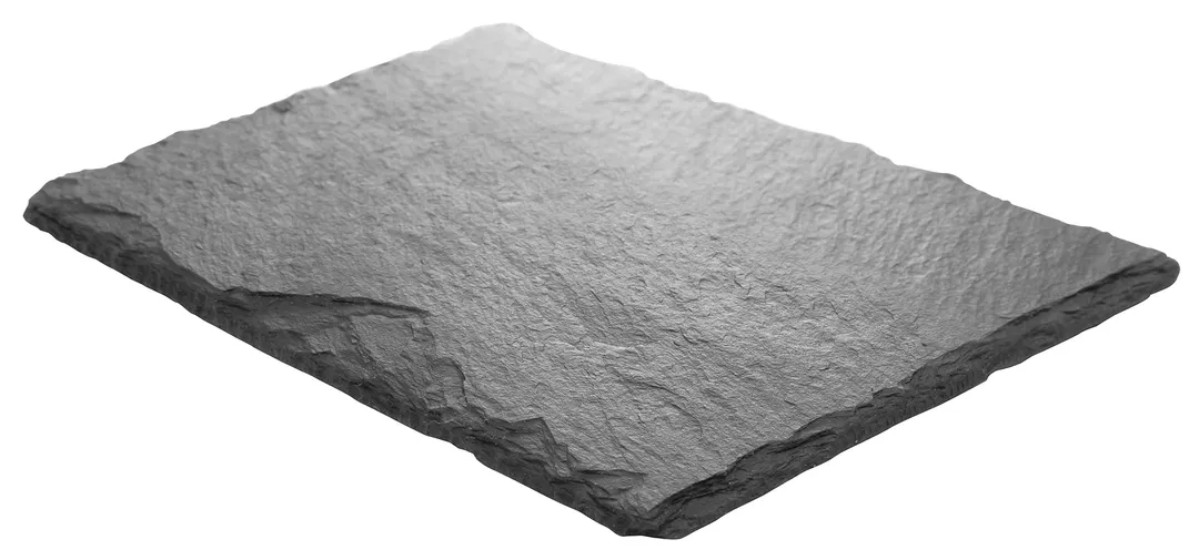 Winco WDL001-302 Slate Platter, Rectangular 11-1/2" x 7-7/8", Slate Finish, Hand Wash Only - 6/Pack