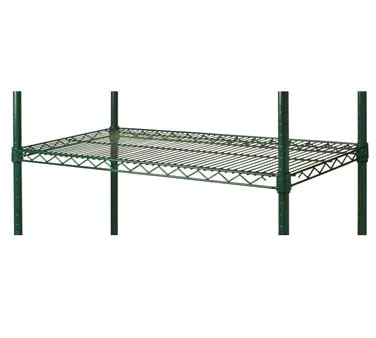 1880 Hospitality FF2472G Green Epoxy 600 lb. Wire Shelf - 24"W x 72"L