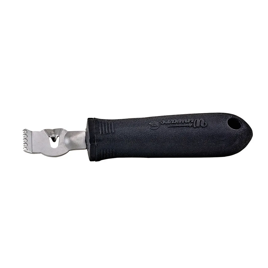 Winco VP-306 Zester/Lemon Peeler, 6", Stainless Steel, Soft Grip Handle