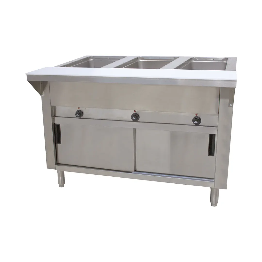 Advance Tabco SW-3E-240-DR 47" Electric Hot Food Table, (3) Sealed Wells 
