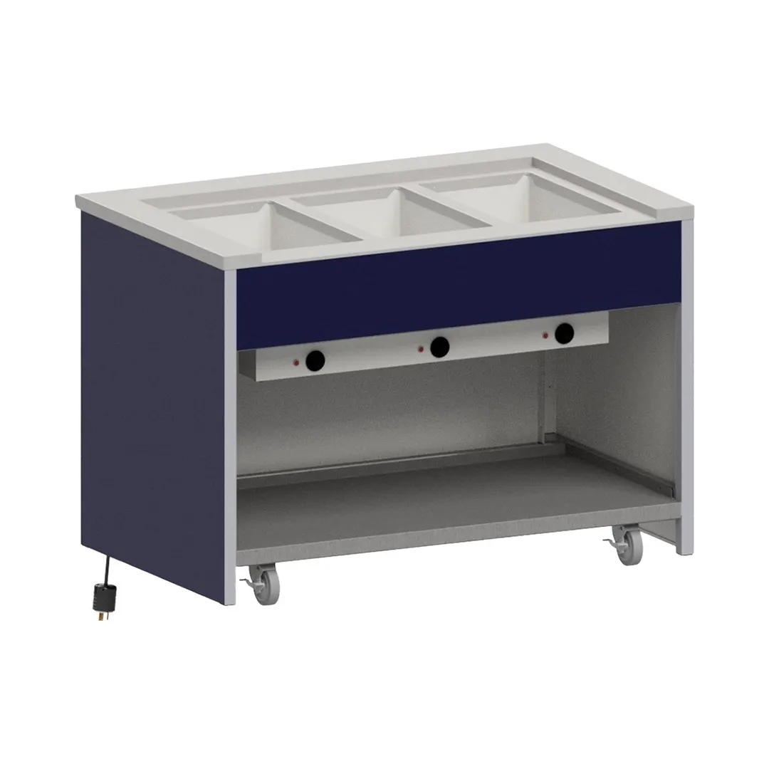 Atlas Metal INFIH-OT-6 91" Mobile Hot Food Unit, (6) Wells