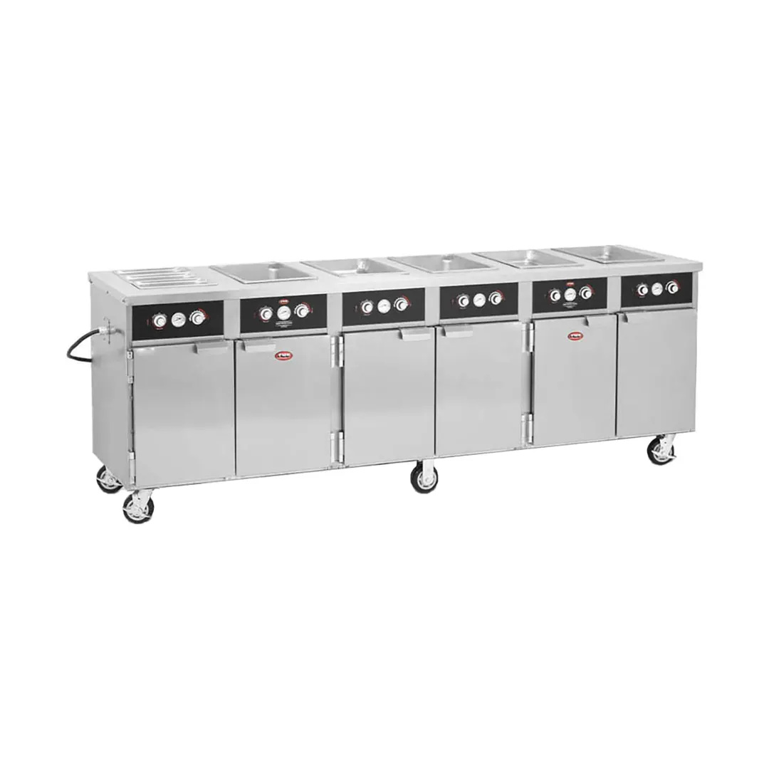 FWE HLC-6W6-7H-42-HWR 103" Tray Line Heated Serving & Holding Cabinet, (6) Wells