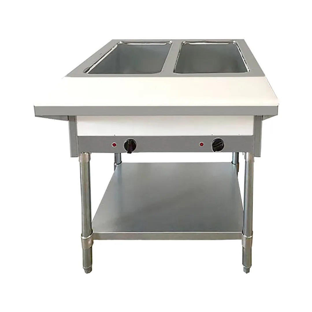 Omcan USA 46646 30" Electric Steam Table, (2) Open Wells