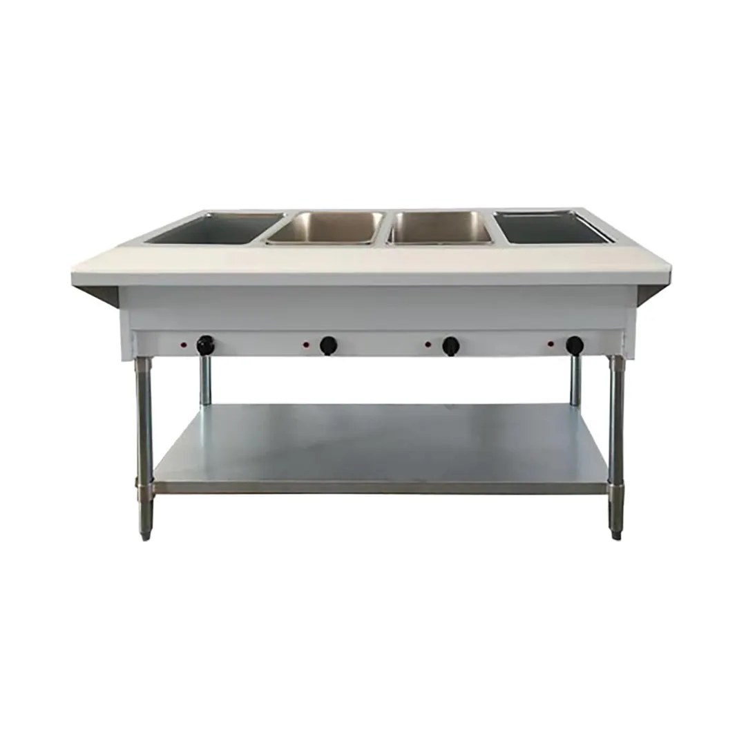 Omcan USA 47364 (Fw-Cn-0004-Lp) Steam Table, Lp Gas, 58"W X 30-2/5"D X 34-2/5"H