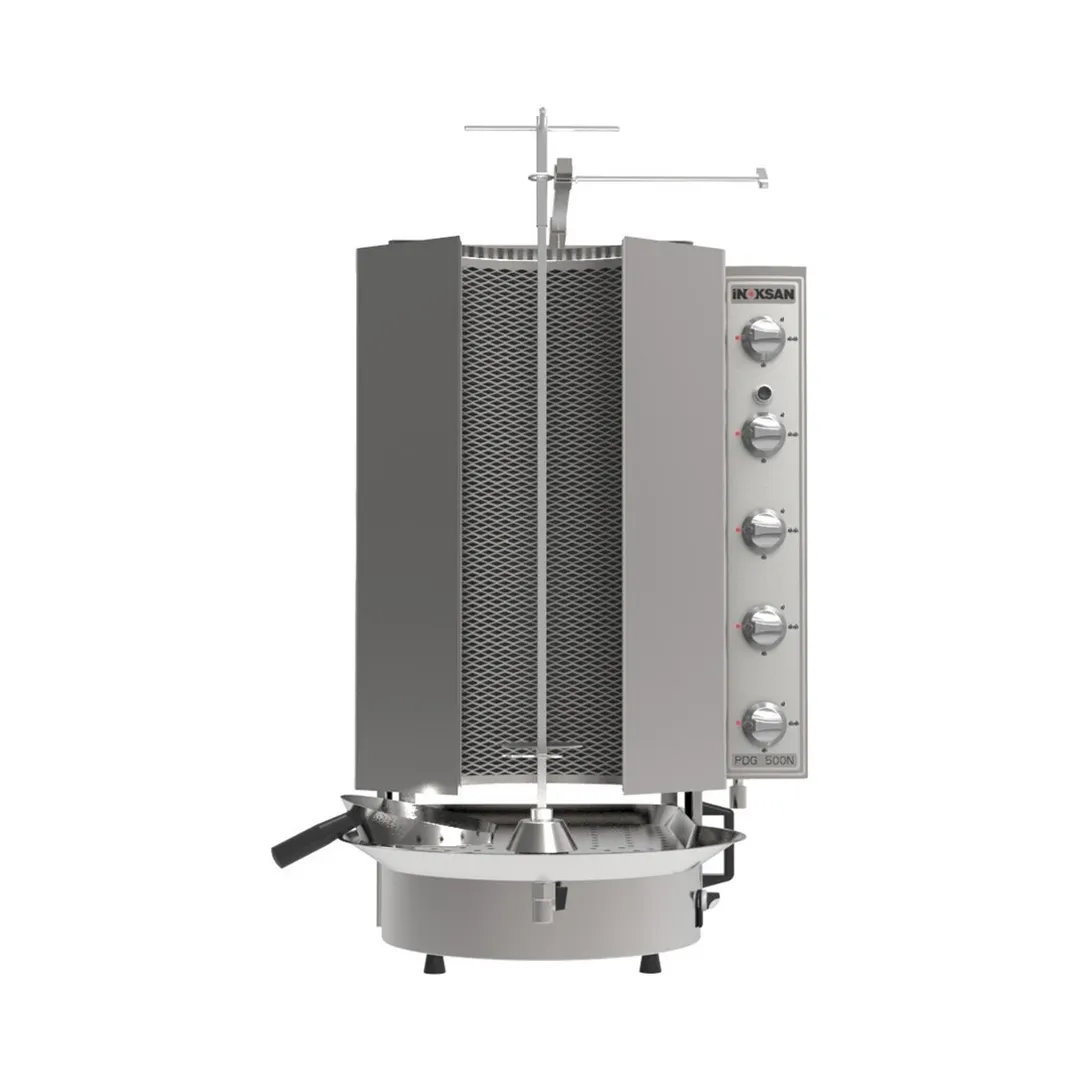 Inoksan PDG500NM Gas Doner Kebab Machine / Vertical Broiler w/ w/ Wire Mesh, 198 Lbs, 78.000 BTU