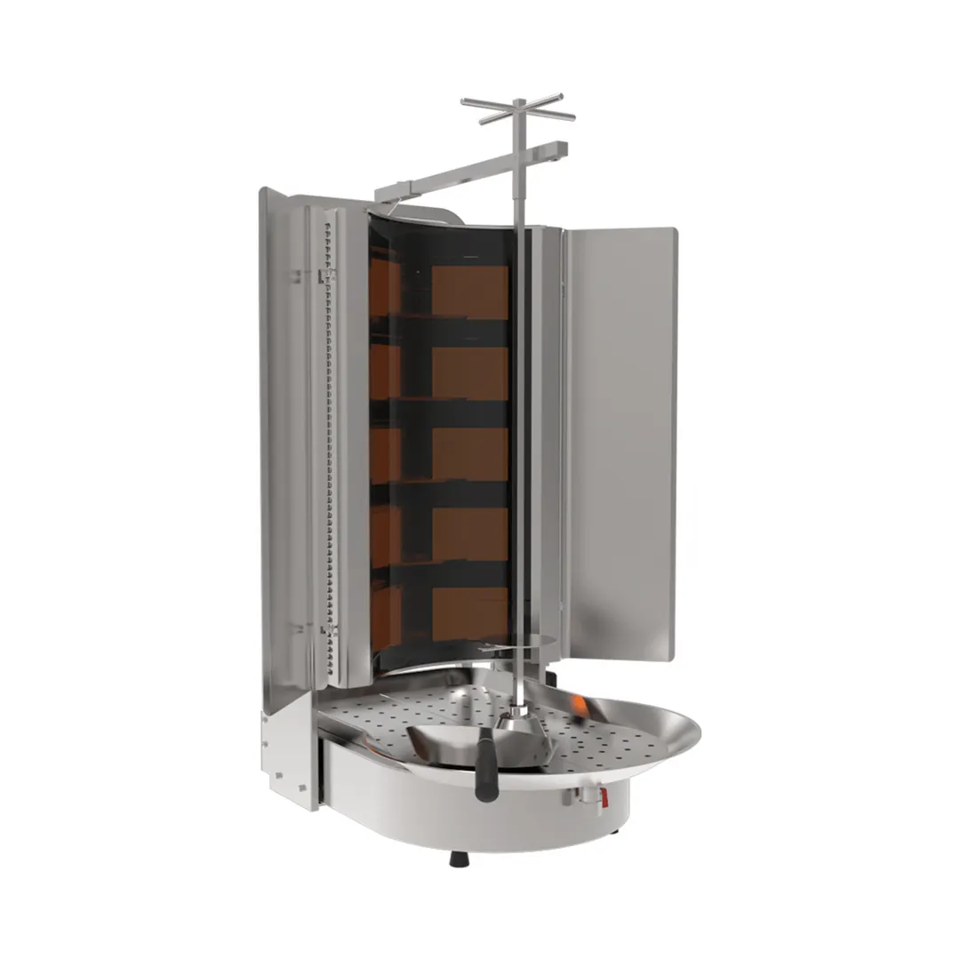 Inoksan PDG500NM Gas Doner Kebab Machine / Vertical Broiler w/ w/ Wire Mesh, 198 Lbs, 78.000 BTU
