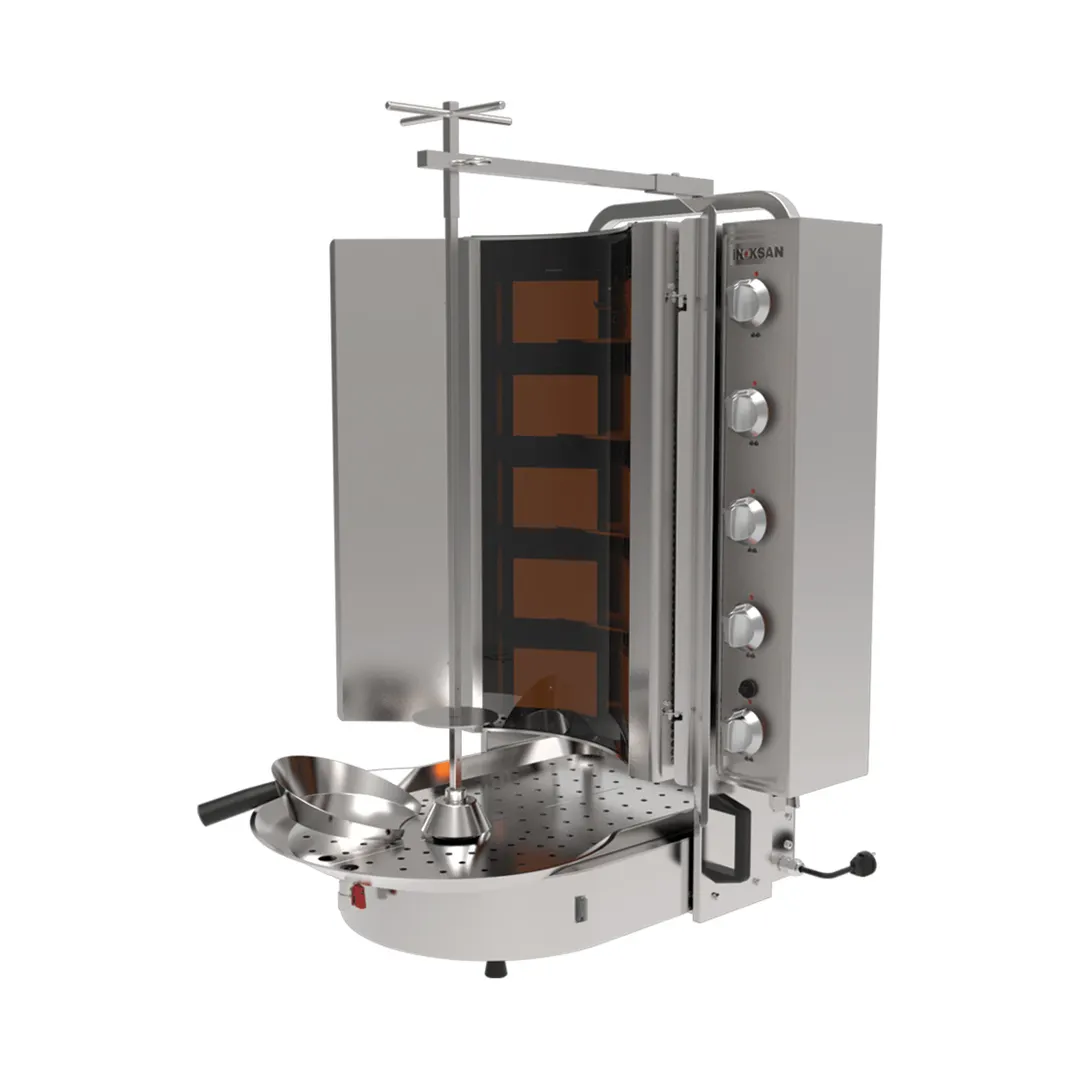 Inoksan PDG500NM Gas Doner Kebab Machine / Vertical Broiler w/ w/ Wire Mesh, 198 Lbs, 78.000 BTU