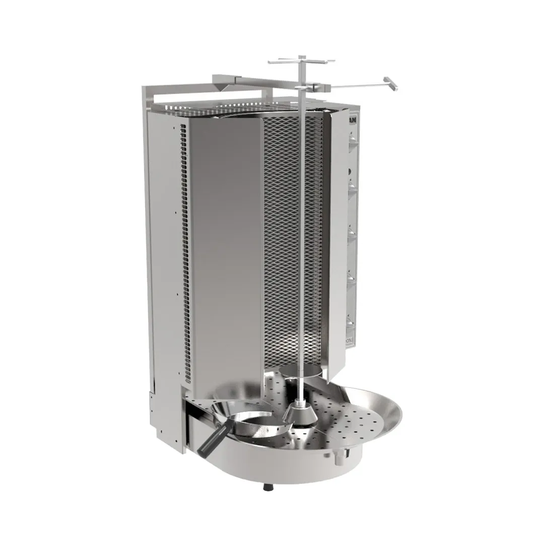 Inoksan PDG500NM Gas Doner Kebab Machine / Vertical Broiler w/ w/ Wire Mesh, 198 Lbs, 78.000 BTU