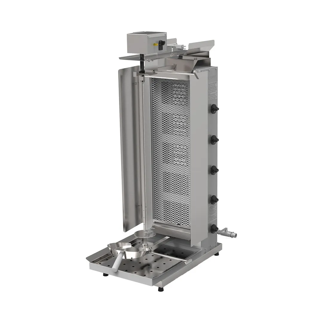 Inoksan PDG105MN 52" Gas Doner Kebab/ Gyro Machine,  212 Lbs, (5) Double Burners, 51.180 BTU