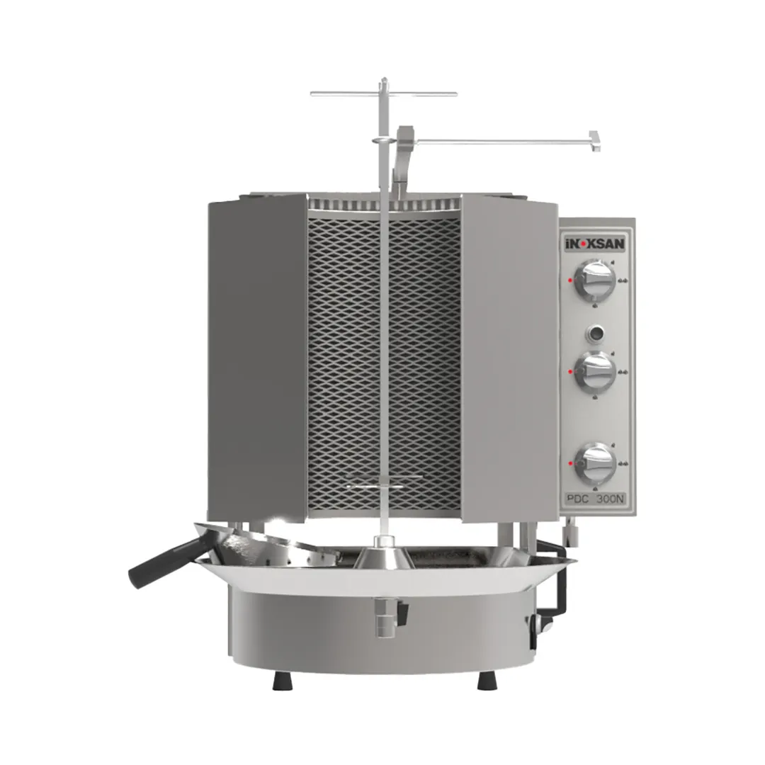 Inoksan PDG300NR 35" Gas Gyro Machine w/ Robax Glass, 132 Lbs, 6 Burners, 46.800 BTU