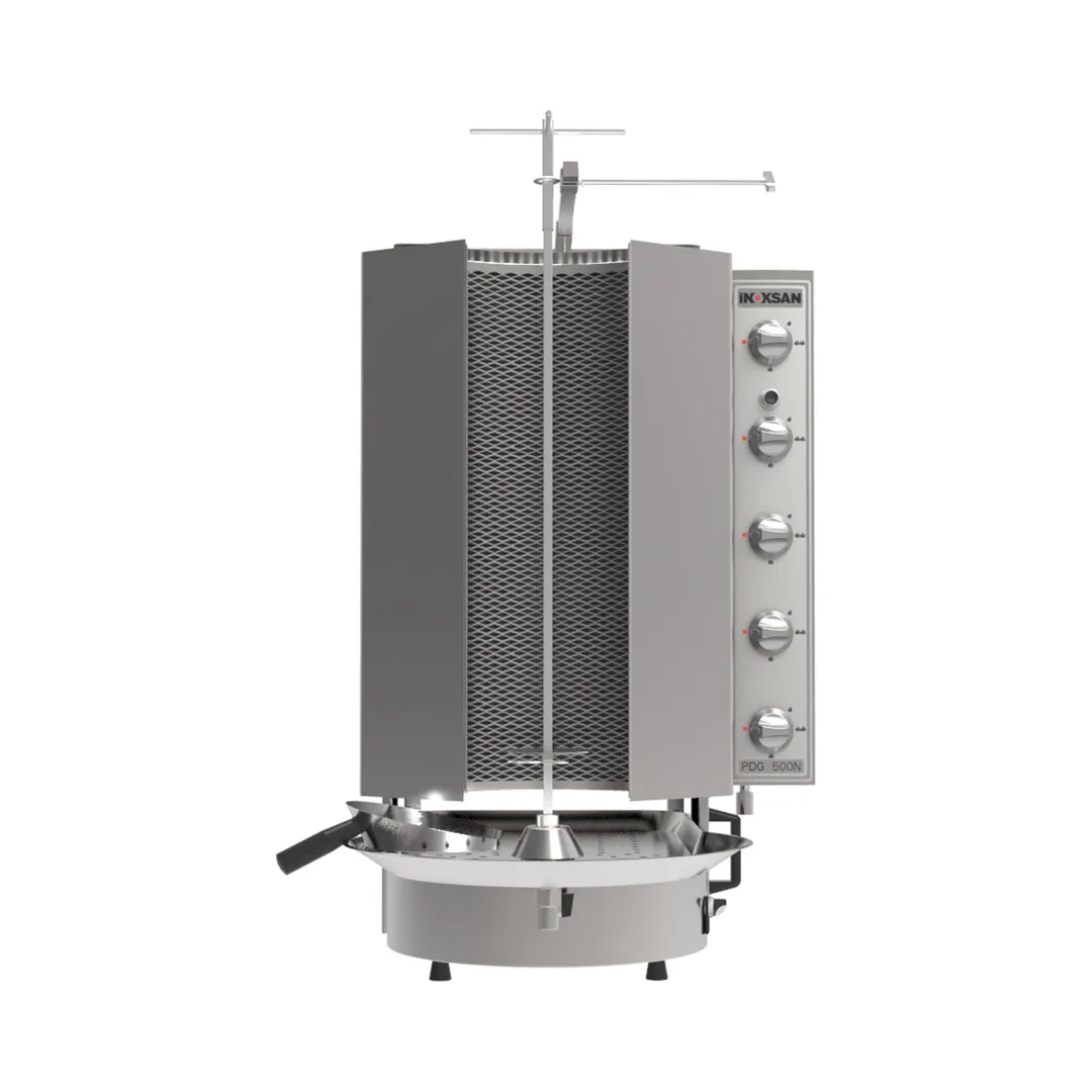 Inoksan PDG500NR 25" Gas Doner Kebab Machine / Vertical Broiler w/ Robax Glass, 198 Lbs