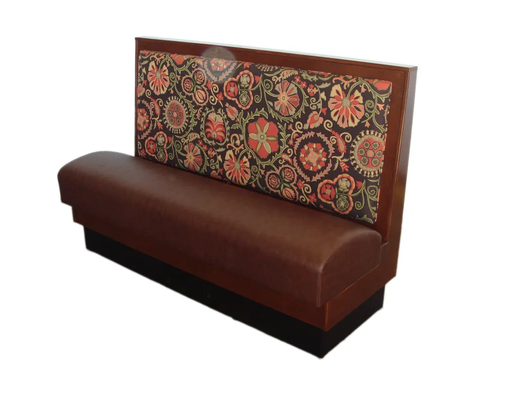 AAA Furniture Wholesale NO36W GR5 New Orleans Style Wall Bench, 36"H, Upholstered Back & Seat, Wood Frame, Sold per Foot