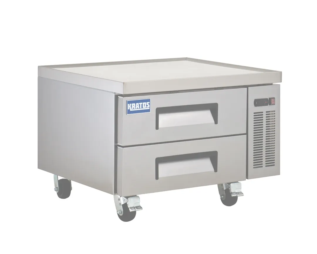 Hubert 152606 36" 2 Drawers Refrigerated Chef Base, Marine Edge Top, 6.5 cu. ft.