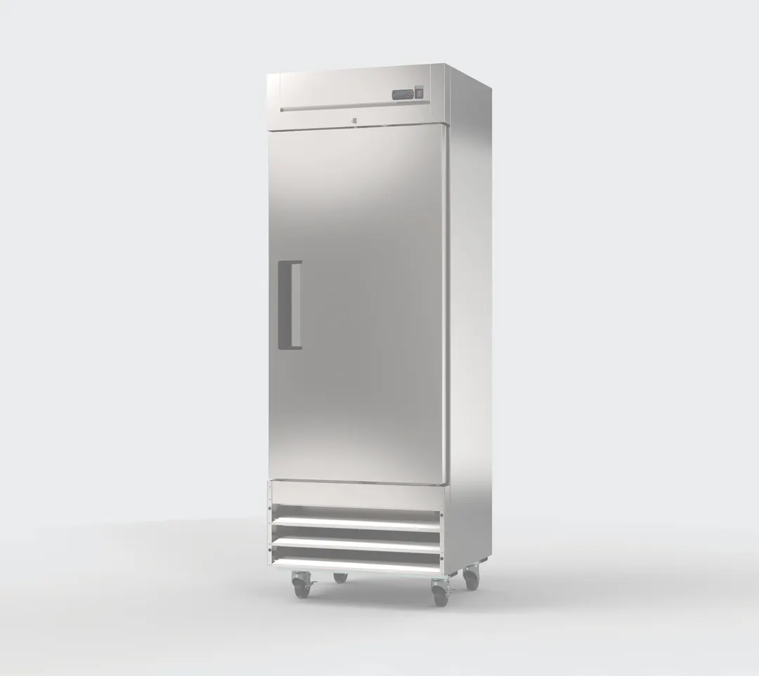 Hubert 211919 29" 1-Solid Door Reach-In Freezer, Bottom Mount, 17.3 cu. ft., Stainless Steel Exterior