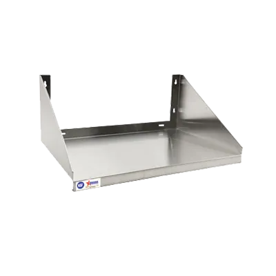 Omcan USA 40212 Microwave Shelf, Wall Mount, 24"W x 20"D x 14"H, 18/304 Stainless Steel