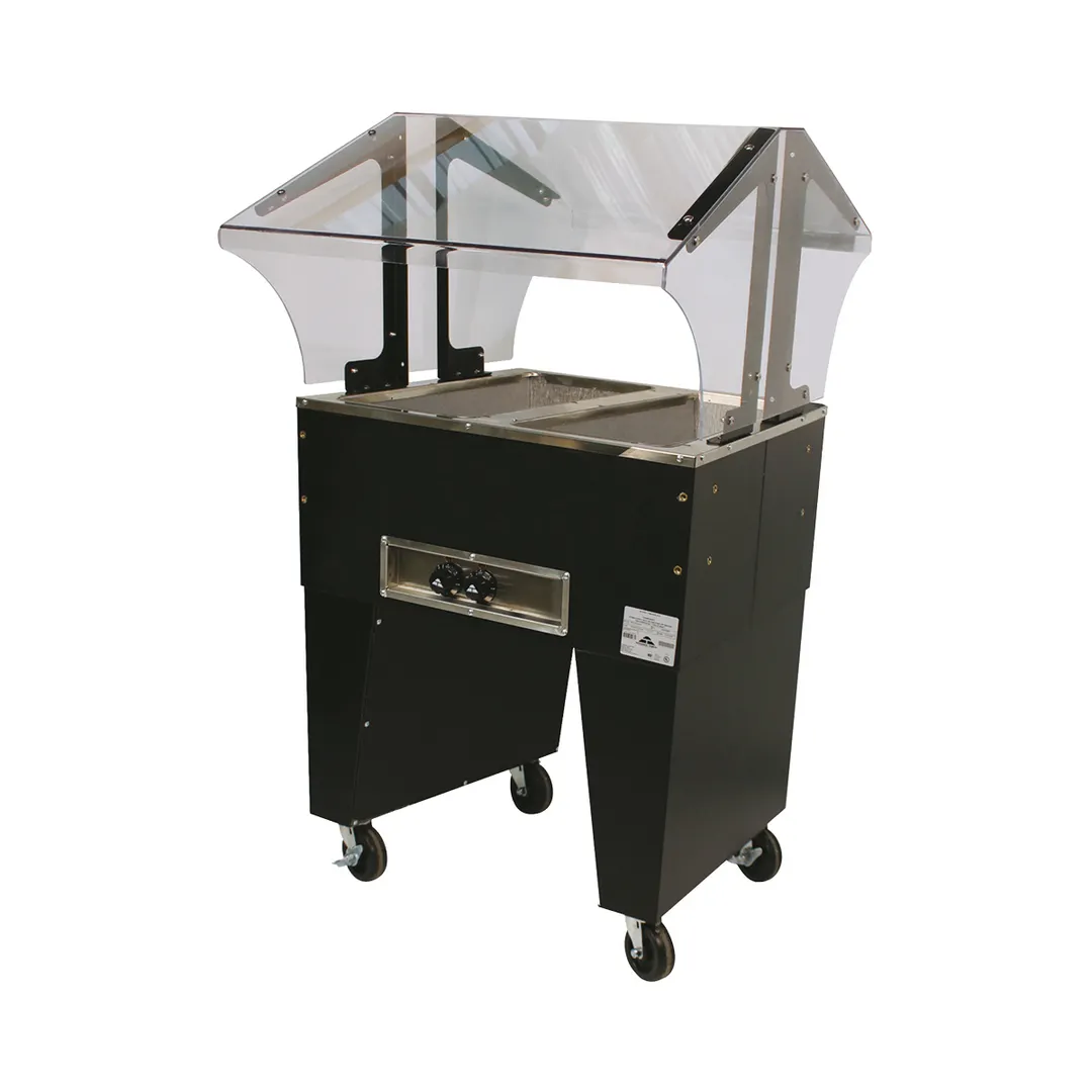 Advance Tabco B2-120-B-S 31" Portable Hot Food Buffet Table, (2) Open Wells