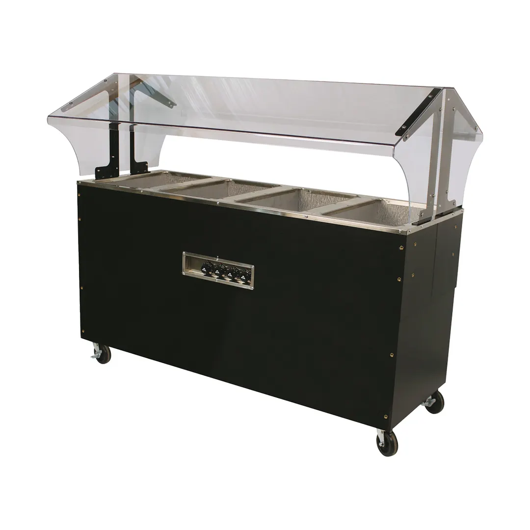 Advance Tabco B4-240-B-SB 62" Portable Hot Food Buffet Table, (4) Open Wells