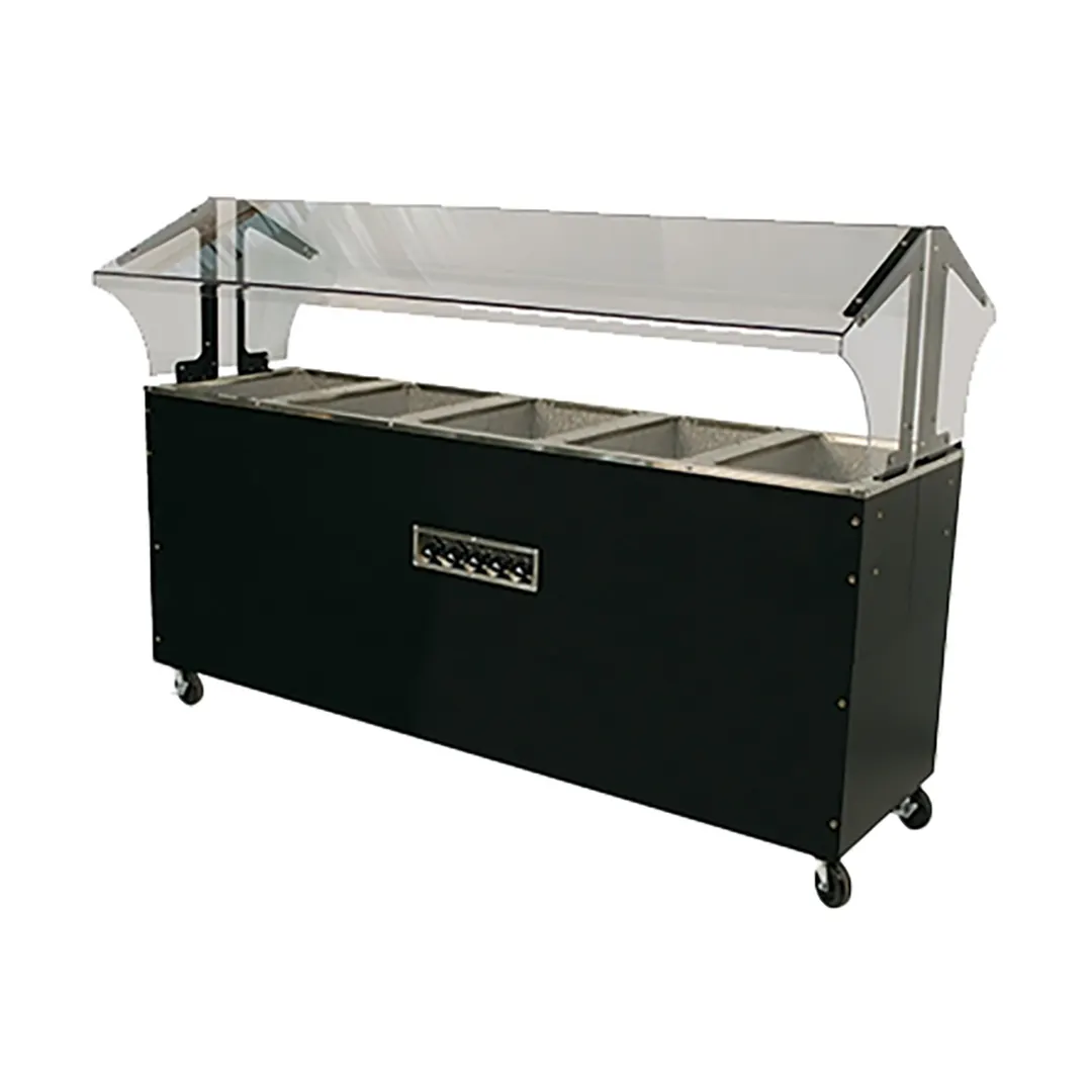 Advance Tabco B5-240-B-S-SB 77" Portable Hot Food Buffet Table, (5) Open Wells