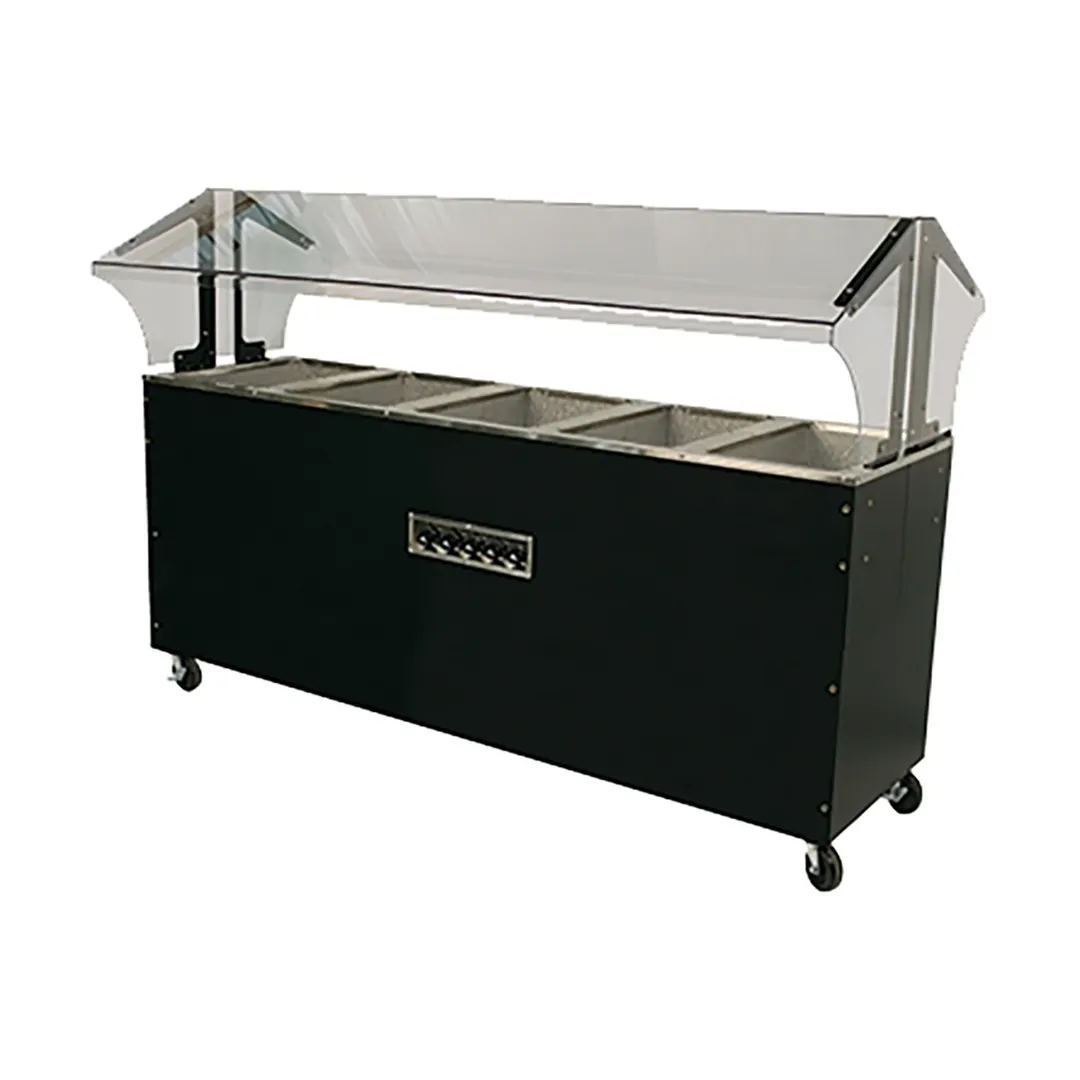 Advance Tabco B5-240-B-SB 77" Portable Hot Food Buffet Table, (5) Open Wells 