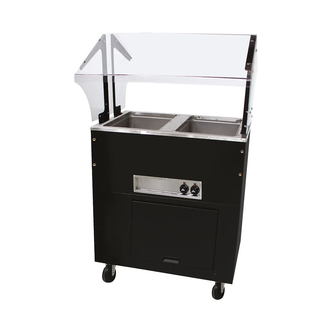 Advance Tabco BSW2-120-B-SB 31" Portable Hot Food Buffet Table, (2) Sealed Wells 