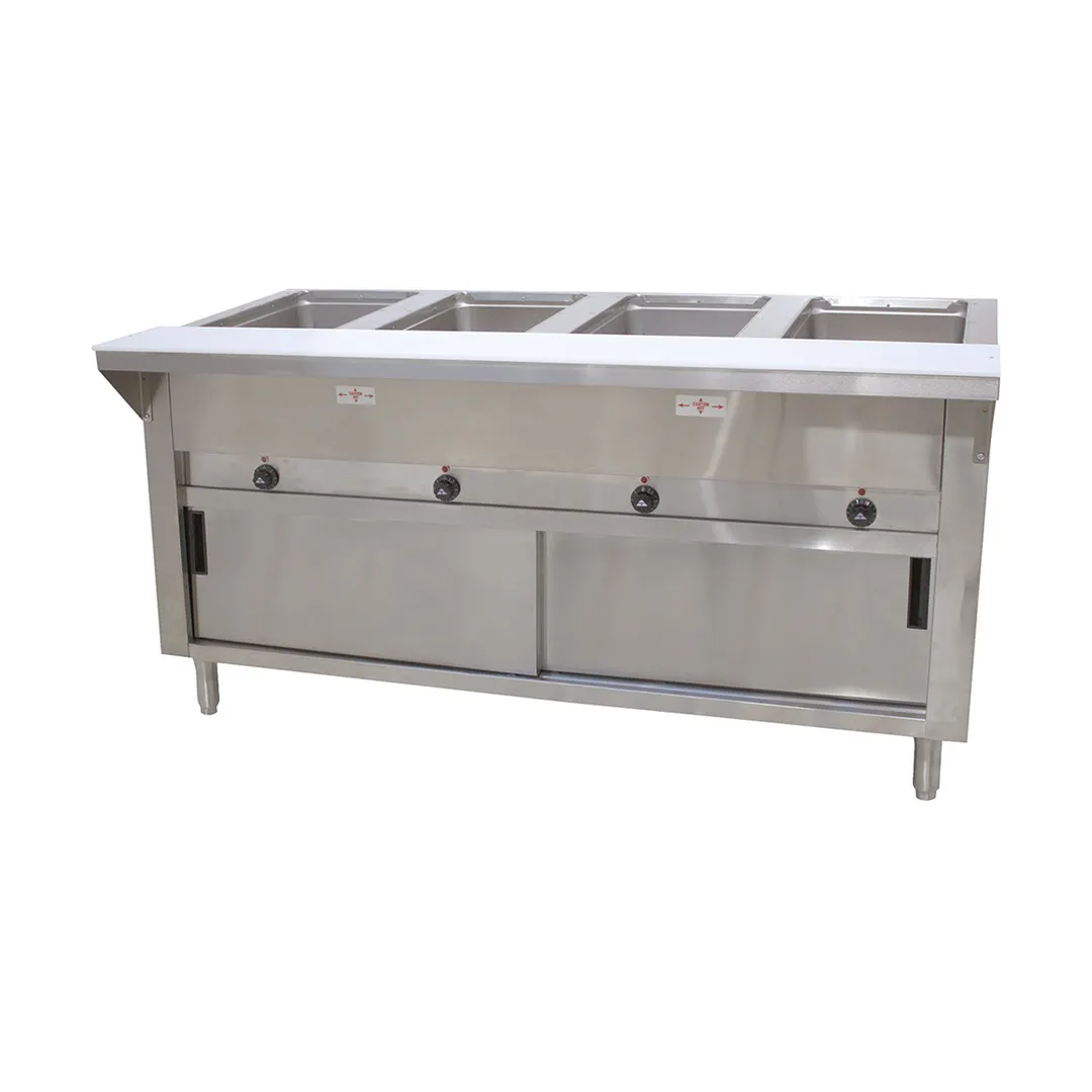 Advance Tabco HF-4E-240-DR 62" Electric Hot Food Table, (4) Open Wells 