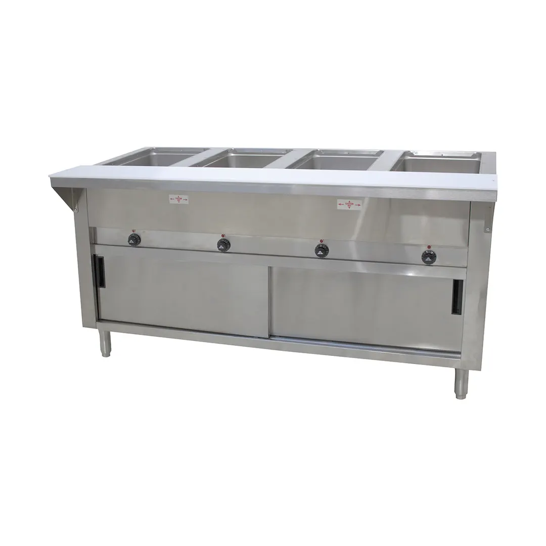 Advance Tabco SW-4E-120-DR 62" Electric Hot Food Table, (4) Sealed Wells