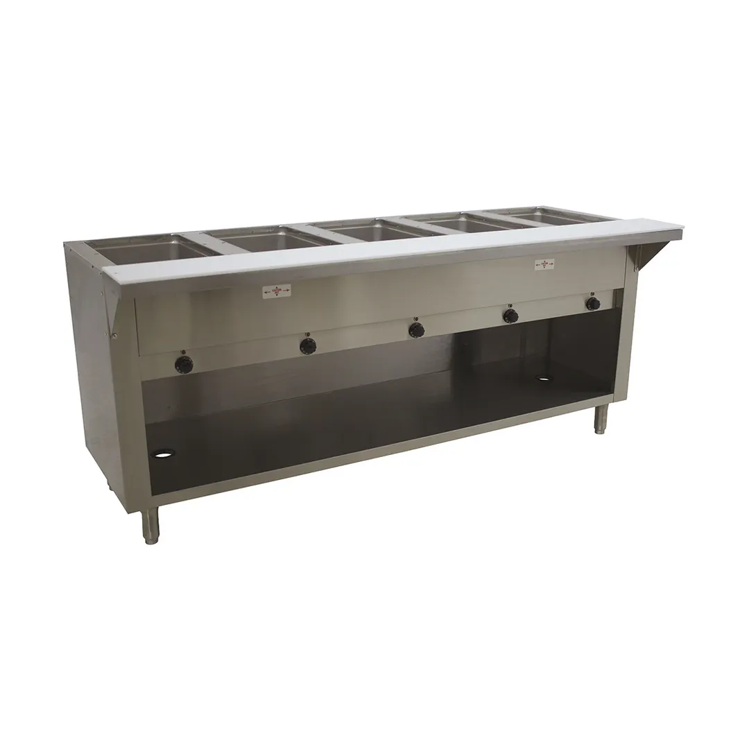 Advance Tabco SW-5E-240-BS 77" Electric Hot Food Table, (5) Sealed Wells